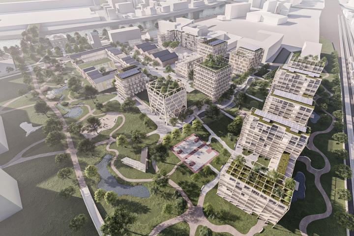 Jiří Petrželka a Kristýna Klůsová s návrhem přeměny reálné industriální zóny v Saint-Denis ve Francii Jiří Petrželka a Kristýna Klůsová s návrhem přeměny reálné industriální zóny v Saint-Denis ve Francii