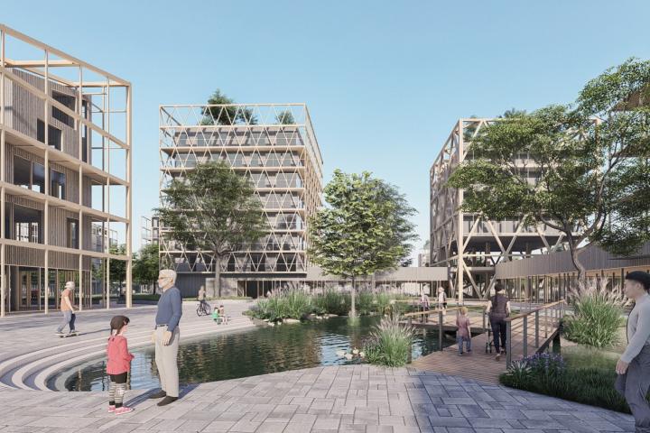 Jiří Petrželka a Kristýna Klůsová s návrhem přeměny reálné industriální zóny v Saint-Denis ve Francii