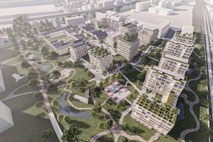 Jiří Petrželka a Kristýna Klůsová s návrhem přeměny reálné industriální zóny v Saint-Denis ve Francii Jiří Petrželka a Kristýna Klůsová s návrhem přeměny reálné industriální zóny v Saint-Denis ve Francii